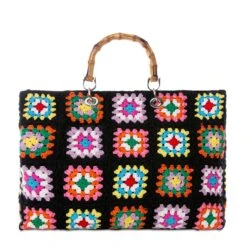 MC2 Saint Barth Handmade Tiles Crochet Bag Victoria -MC2 Saint Barth Shop 1 0002 bags accessories woman 34