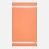 MC2 Saint Barth Fluo Orange Fouta Towel Doubled With Sponge