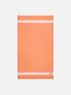 MC2 Saint Barth Fluo Orange Fouta Towel Doubled With Sponge