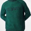 MC2 Saint Barth Man Green Half-turtleneck Ribbed Sweater -MC2 Saint Barth Shop 3black sweater woman embroidery 1copia