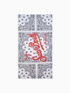 MC2 Saint Barth Soft Terry Beach Towel With White Bandanna Print