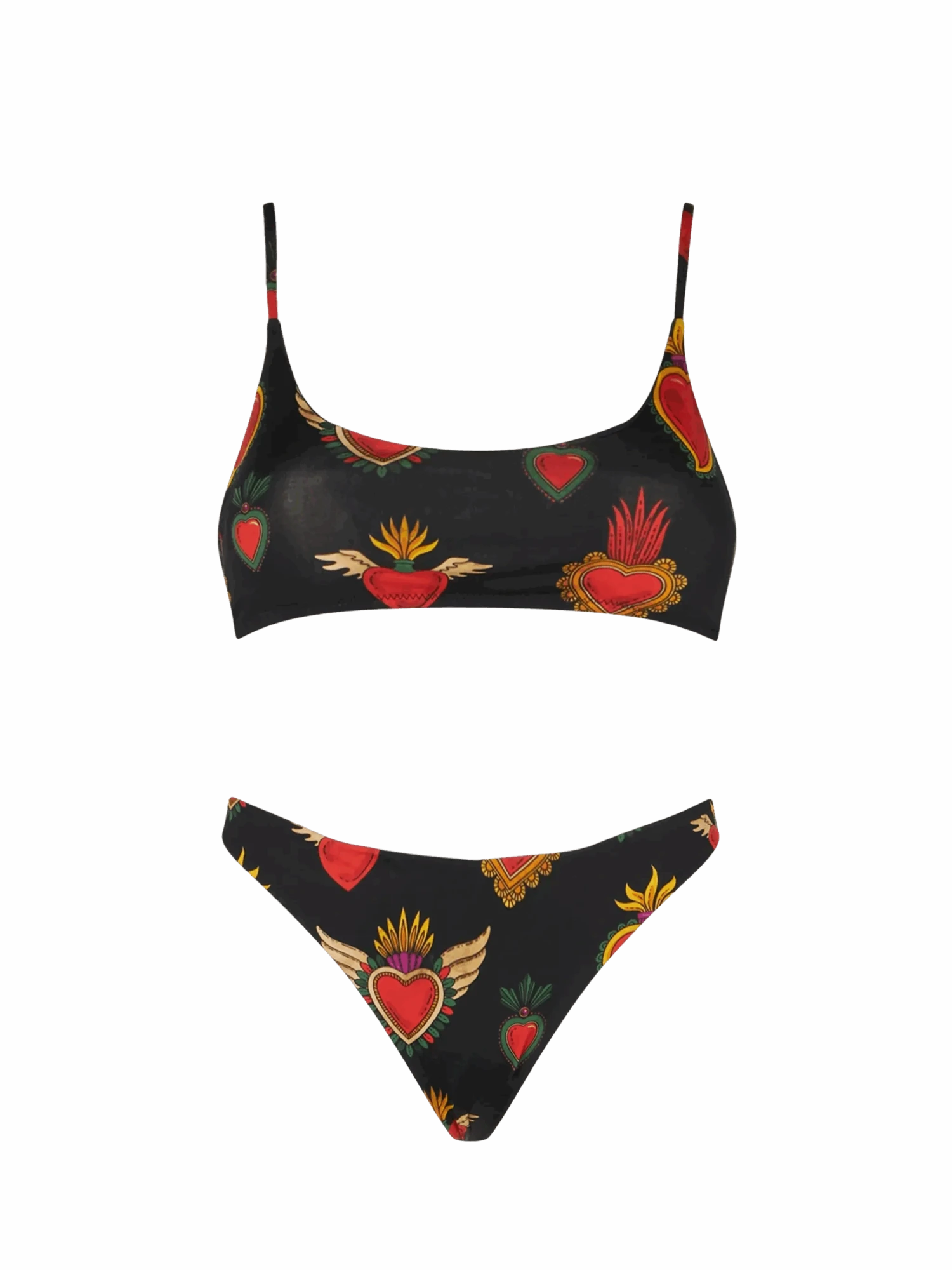 Woman Sacred Hearts Bralette Bikini 3 Woman Sacred Hearts Bralette Bikini