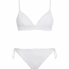 White Ribbed Triangle Bikini -MC2 Saint Barth Shop 6936388599992