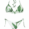 Woman Triangle Bikini With Tropical Print 2 Woman Triangle Bikini With Tropical Print -MC2 Saint Barth Shop 6936390303928 front