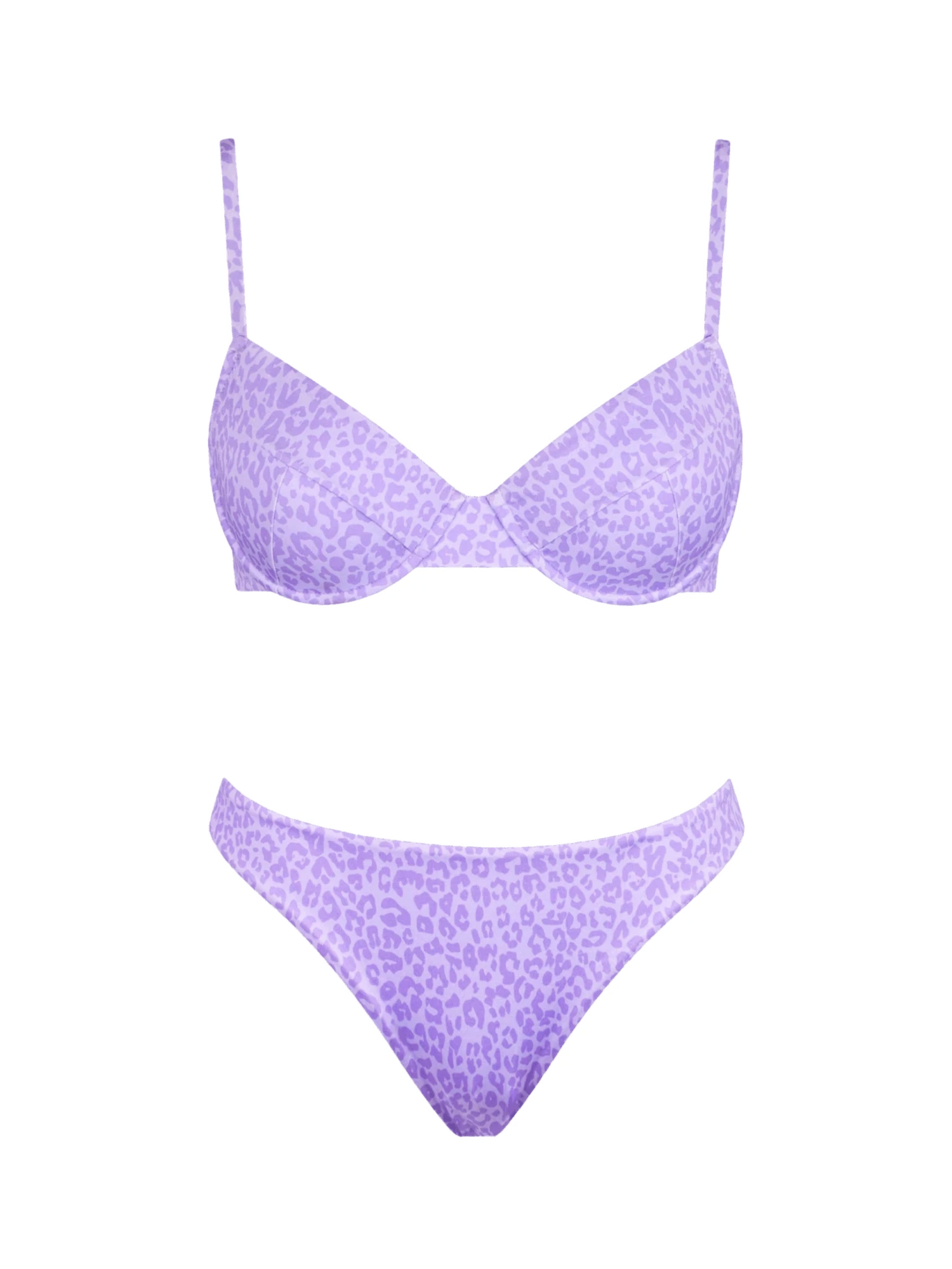 Animalier Print Bralette Bikini With Cheeky Swim Briefs 3 Animalier Print Bralette Bikini With Cheeky Swim Briefs