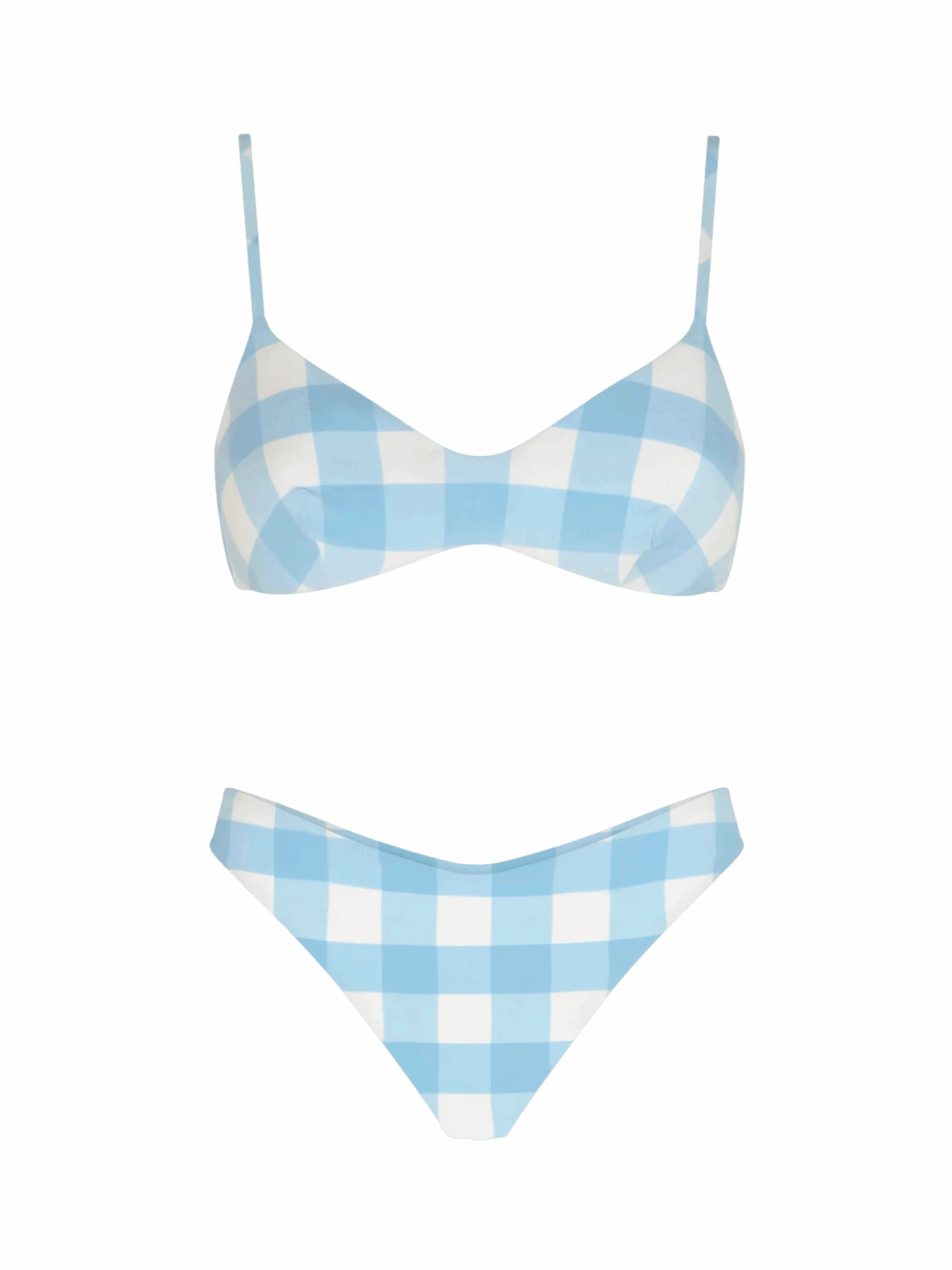 Gingham Bralette Bikini With Cheeky Swim Briefs 3 Gingham Bralette Bikini With Cheeky Swim Briefs