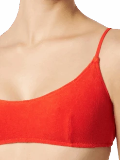MC2 Saint Barth Woman Orange Terry Bralette Bikini -MC2 Saint Barth Shop 7068948168888 woman terry red bikini 2