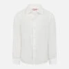 MC2 Saint Barth Kid White Linen Shirt Agnes -MC2 Saint Barth Shop AGN0001 01520F boy linen shirt white 1