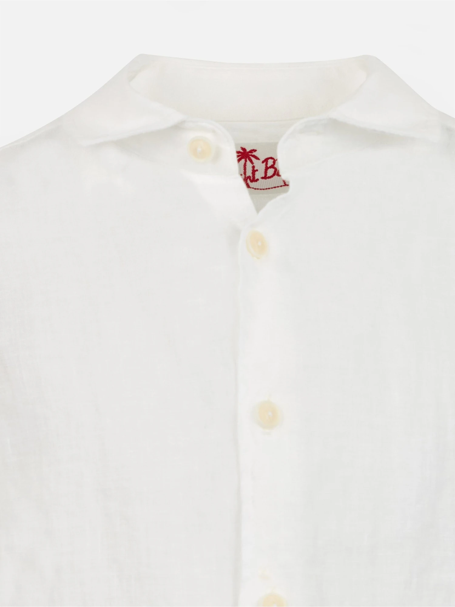 MC2 Saint Barth Agnes White Linen Shirt 4 MC2 Saint Barth Agnes White Linen Shirt - Image 2