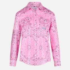 MC2 Saint Barth Woman Pink Shirt With Bandanna Print 9 MC2 Saint Barth Woman Pink Shirt With Bandanna Print -MC2 Saint Barth Shop AMAY00104721D 3