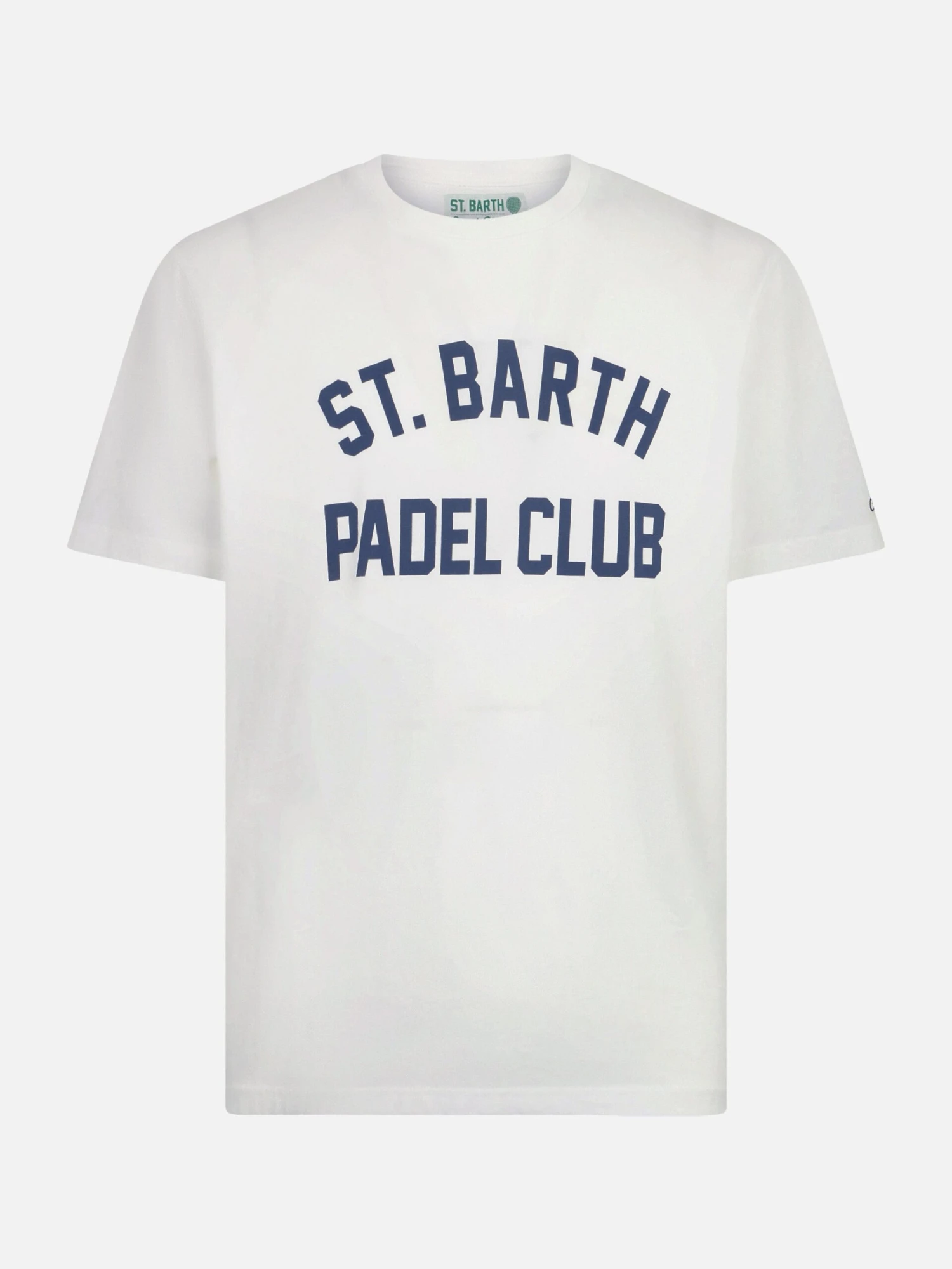 MC2 Saint Barth Man Heavy Cotton T-shirt With St. Barth Padel Club 6 MC2 Saint Barth Man Heavy Cotton T-shirt With St. Barth Padel Club - Image 4