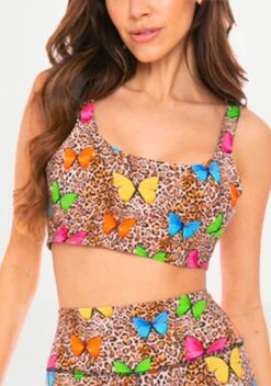 Animalier Printed Yoga Top