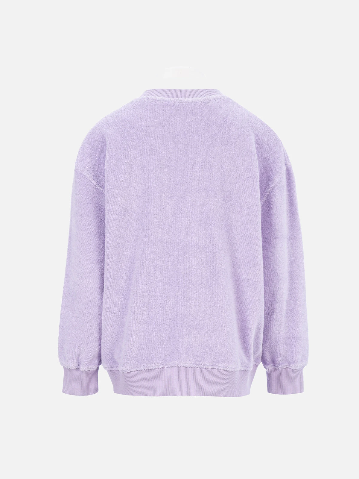 MC2 Saint Barth Girl Lilac Terry Sweatshirt Briony With Saint Barth Logo 4 MC2 Saint Barth Girl Lilac Terry Sweatshirt Briony With Saint Barth Logo - Image 2