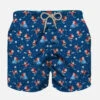MC2 Saint Barth Boy Light Fabric Swim Shorts With Happy Santa Claus Print