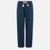 MC2 Saint Barth Boy Navy Blue Linen Calais Jr Pants With Drawstring
