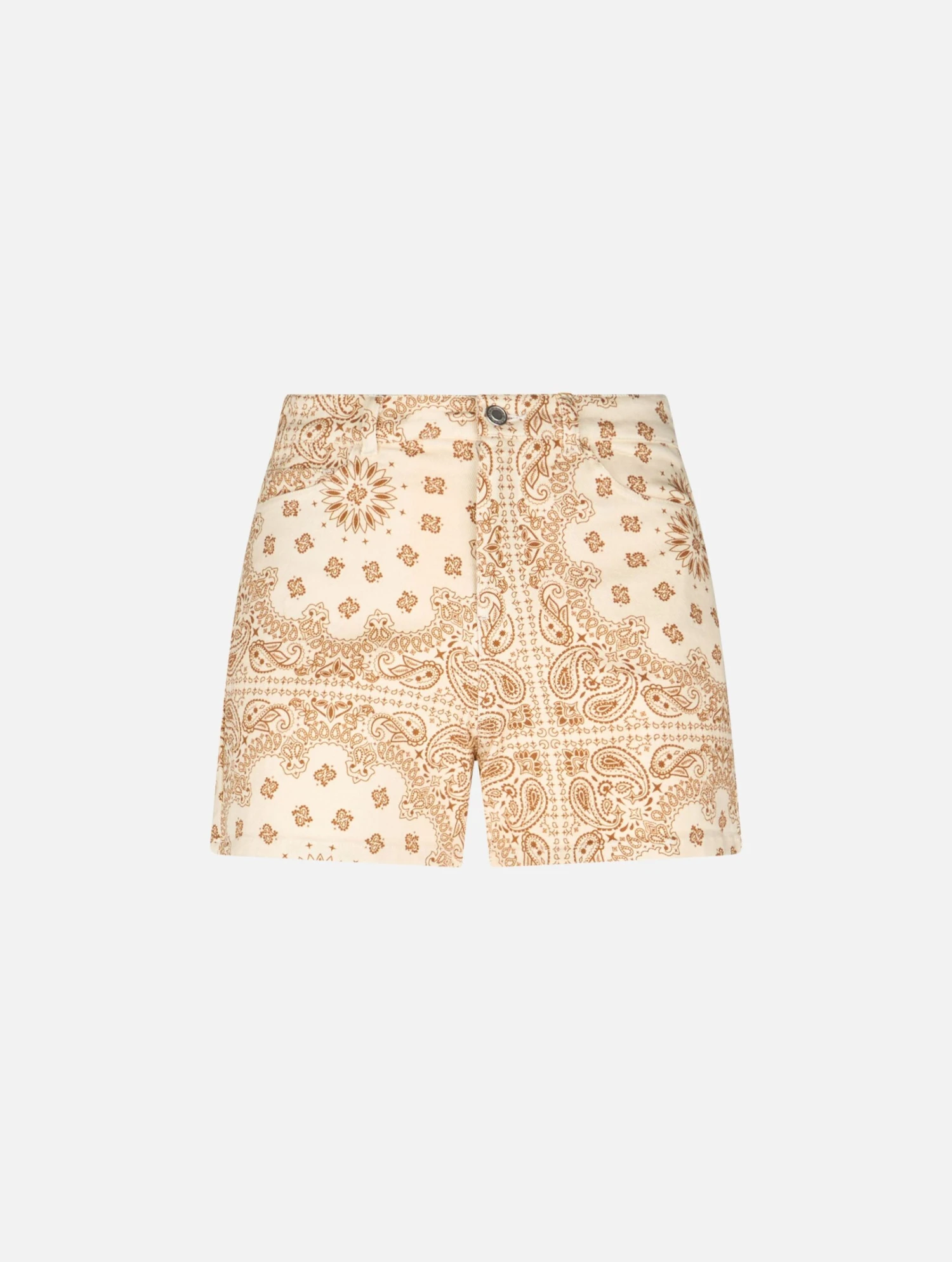 MC2 Saint Barth Woman Bandanna Print Denim Bermuda Cancun 7 MC2 Saint Barth Woman Bandanna Print Denim Bermuda Cancun - Image 5