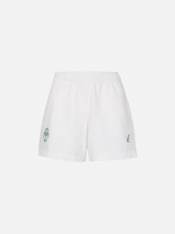 MC2 Saint Barth Woman Cotton Pull Up Shorts Cate | AUSTRALIAN BRAND SPECIAL EDITION -MC2 Saint Barth Shop CATE0001 04950F woman shorts australian white 01