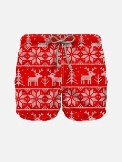 Boy Swimshorts Reindeer Print