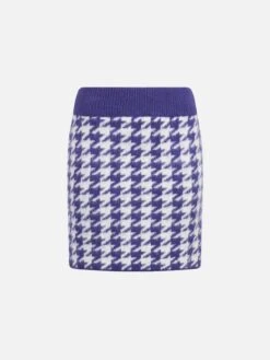 MC2 Saint Barth Woman Knitted Skirt With Jewel Buttons -MC2 Saint Barth Shop CHT0001 00154E woman skirt pied poule 6