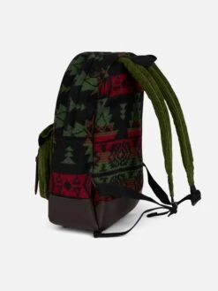 MC2 Saint Barth Backpack With Navajo Print -MC2 Saint Barth Shop COD0002 00237C backpack green corduroy navajo 3