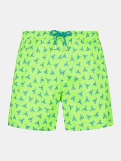 MC2 Saint Barth Man Light Fabric Comfort Swim Shorts With Lobster Print