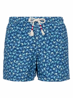 MC2 Saint Barth Man Lightweight Fabric Swim-shorts Lighting 70 With Crabs Print