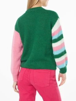 MC2 Saint Barth Woman Boxy Shape Soft Sweater With Comme Ci Comme ça Embroidery 8 MC2 Saint Barth Woman Boxy Shape Soft Sweater With Comme Ci Comme ça Embroidery -MC2 Saint Barth Shop DANY002 00428E sweater woman wool green embroidery 3