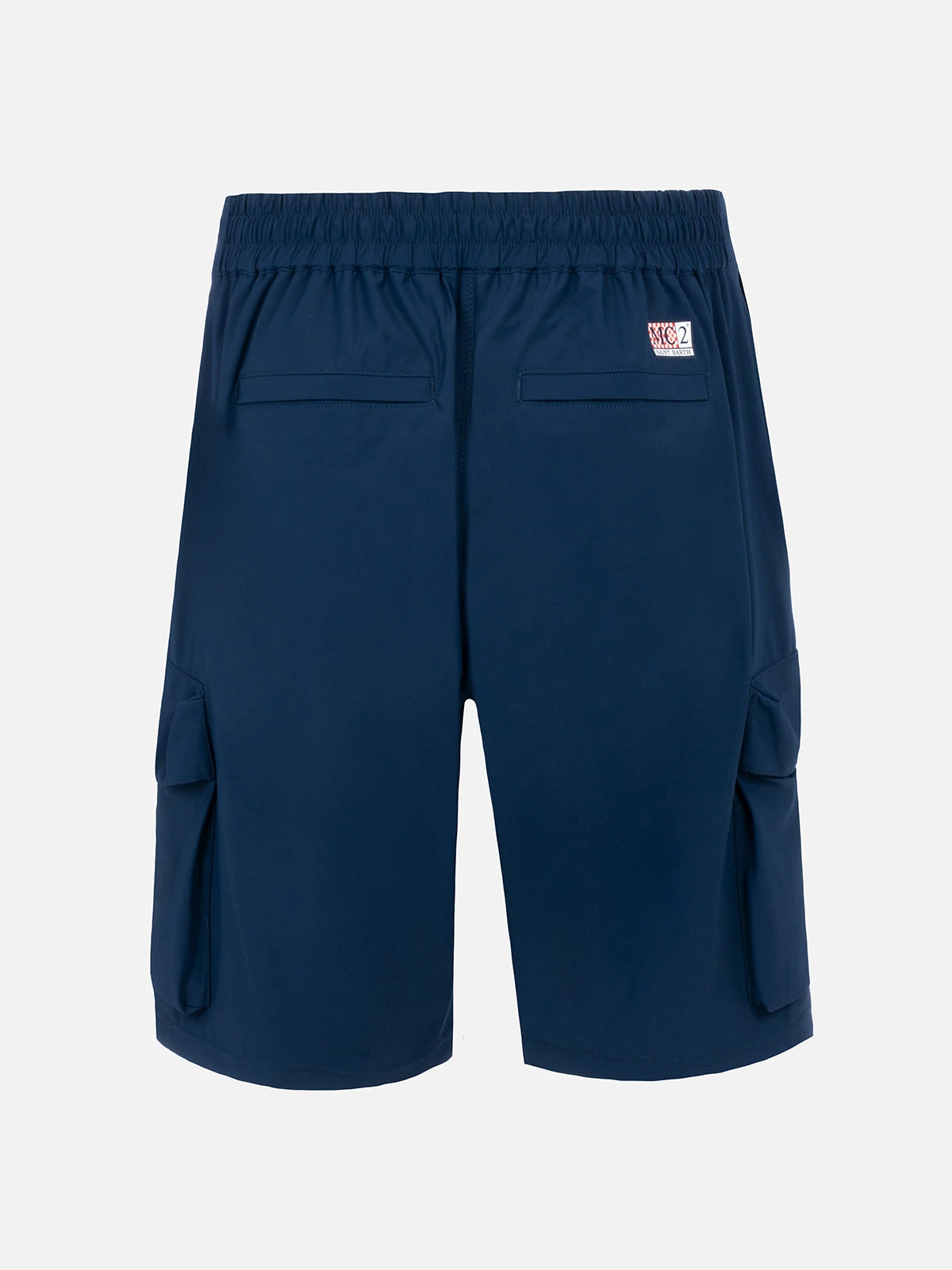MC2 Saint Barth Navy Blue Technic Fabric Bermuda Shorts Deck 4 MC2 Saint Barth Navy Blue Technic Fabric Bermuda Shorts Deck - Image 2