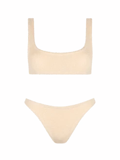 MC2 Saint Barth Woman Beige Classic Crinkle Bralette Bikini Naima Elise