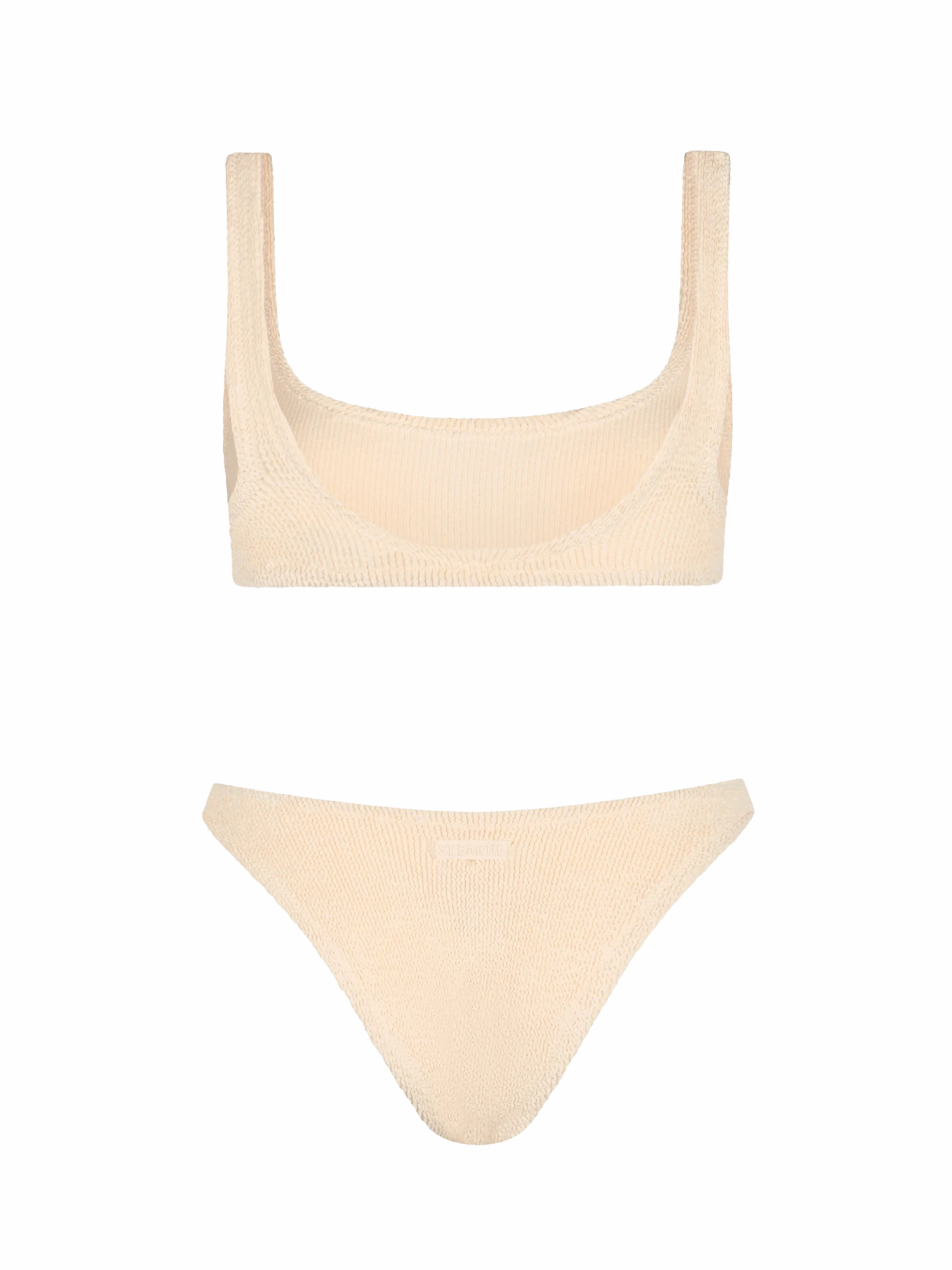 MC2 Saint Barth Woman Beige Classic Crinkle Bralette Bikini Naima Elise 5 MC2 Saint Barth Woman Beige Classic Crinkle Bralette Bikini Naima Elise - Image 3
