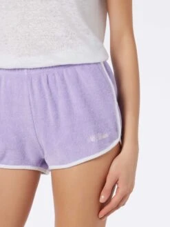MC2 Saint Barth Woman Terry Cotton Pull Up Shorts Francine 10 MC2 Saint Barth Woman Terry Cotton Pull Up Shorts Francine -MC2 Saint Barth Shop FRANC001 00313F woman lilac terry shorts 3