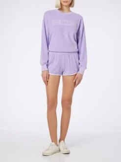 MC2 Saint Barth Woman Terry Cotton Pull Up Shorts Francine 12 MC2 Saint Barth Woman Terry Cotton Pull Up Shorts Francine -MC2 Saint Barth Shop FRANC001 00313F woman lilac terry shorts 5