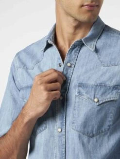 MC2 Saint Barth Man Denim Cotton Shirt -MC2 Saint Barth Shop GRG0001 06122D denim shirt man 3