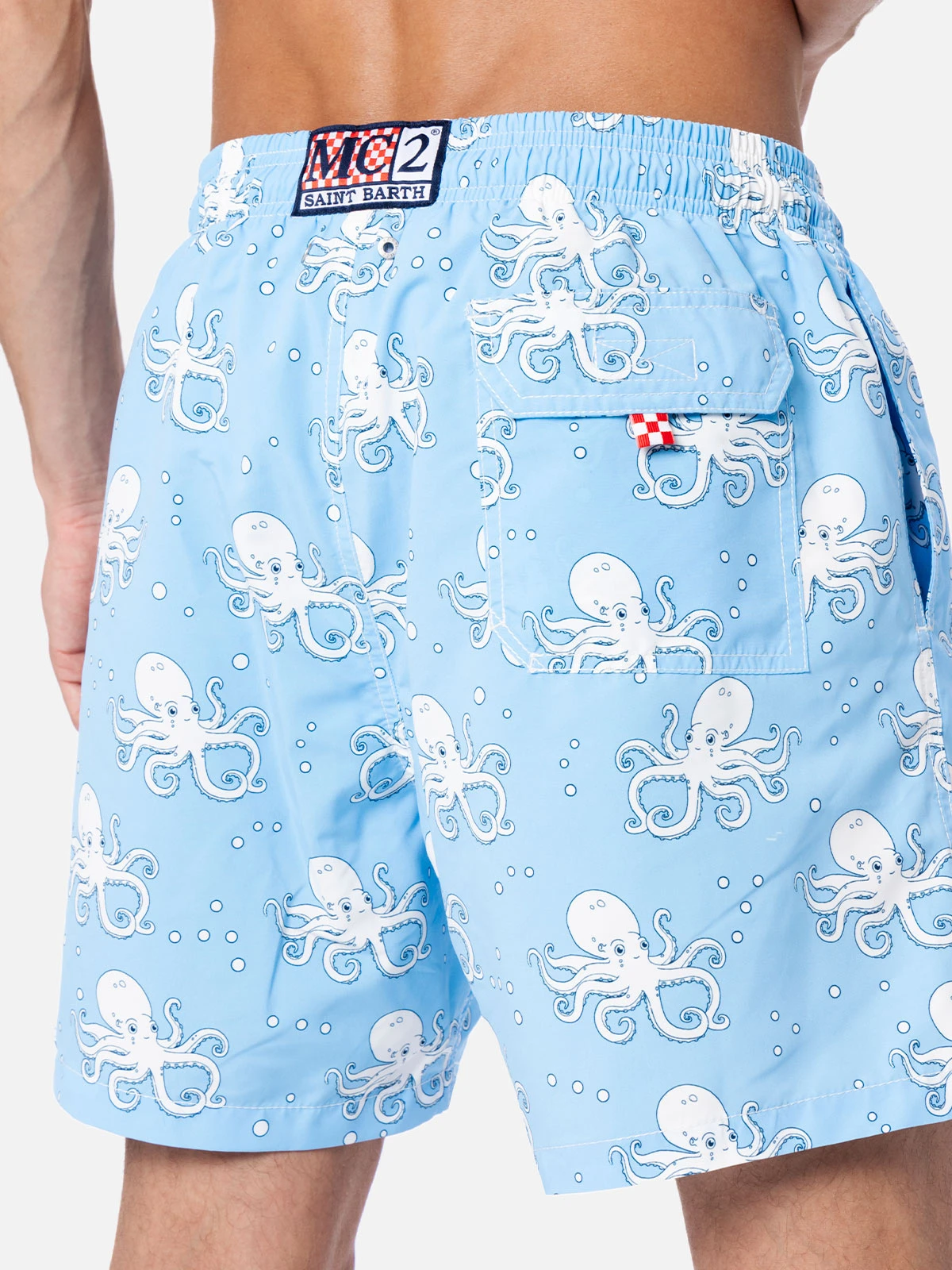 MC2 Saint Barth Man Mid-length Gustavia Swim-shorts With Octopus Print 6 MC2 Saint Barth Man Mid-length Gustavia Swim-shorts With Octopus Print - Image 4