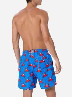 MC2 Saint Barth Man Mid-length Gustavia Swim-shorts With Crab Print -MC2 Saint Barth Shop GUS0001 02375F 03