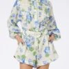 MC2 Saint Barth Woman Floral Linen Playsuit Hanniel -MC2 Saint Barth Shop HAE001 04427F woman playsuit linen flower 1