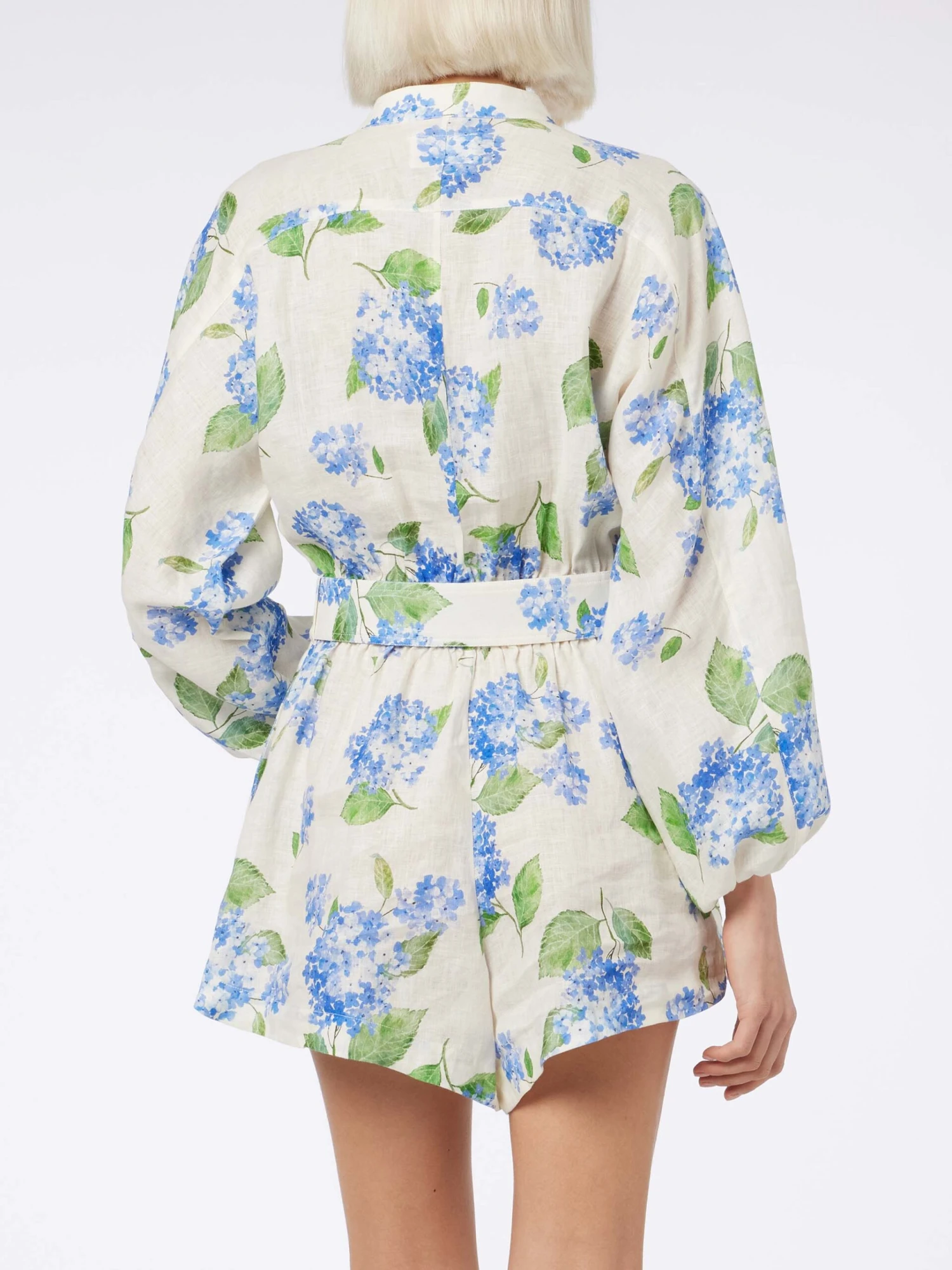 MC2 Saint Barth Woman Floral Linen Playsuit Hanniel 4 MC2 Saint Barth Woman Floral Linen Playsuit Hanniel - Image 2