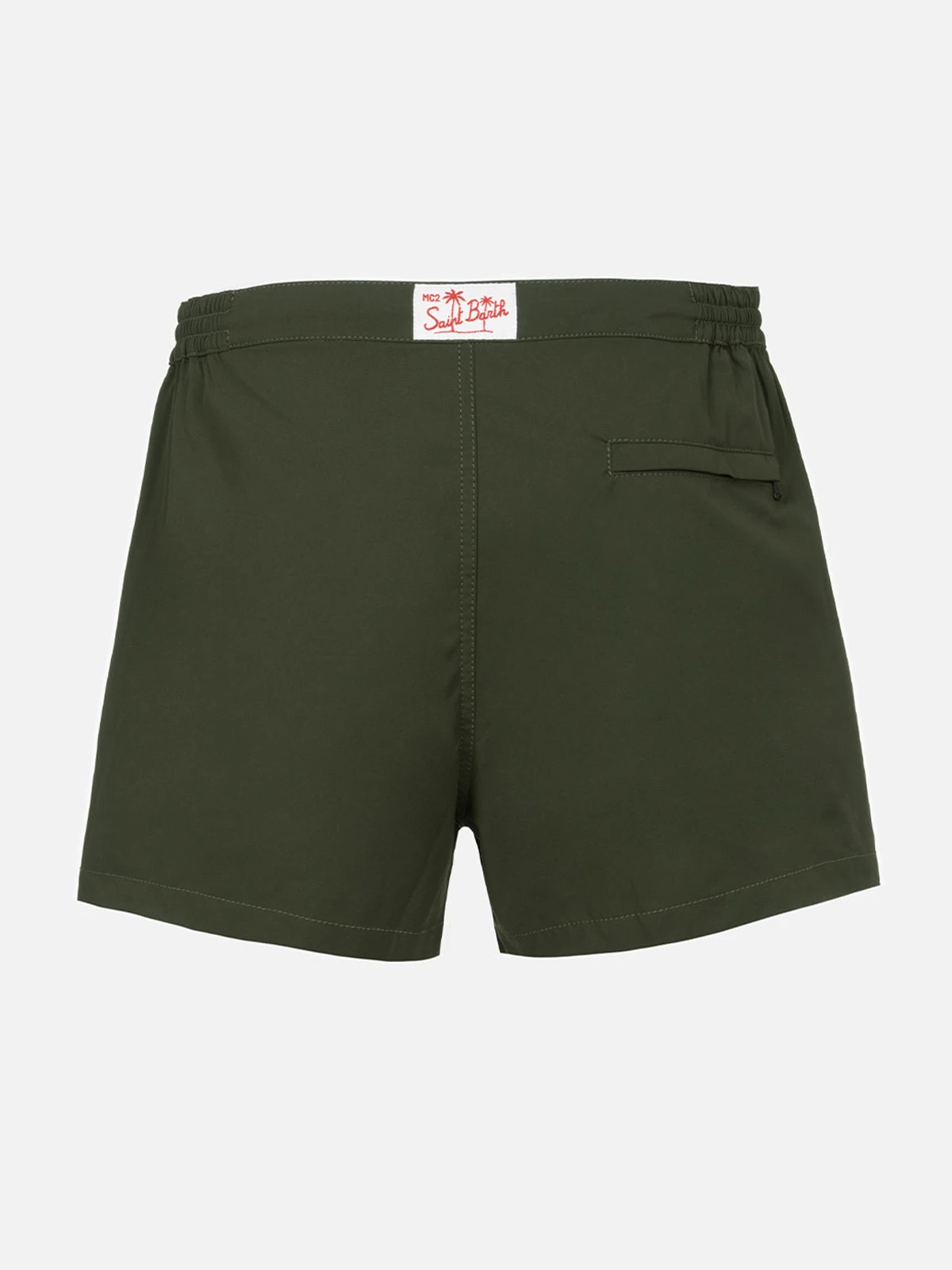 MC2 Saint Barth Man Military Green Fitted Cut Swim Shorts Harrys 4 MC2 Saint Barth Man Military Green Fitted Cut Swim Shorts Harrys - Image 2
