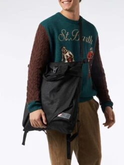 MC2 Saint Barth Canvas Black Backpack Helmut -MC2 Saint Barth Shop HELM001 00825B man backpack black nylon 2