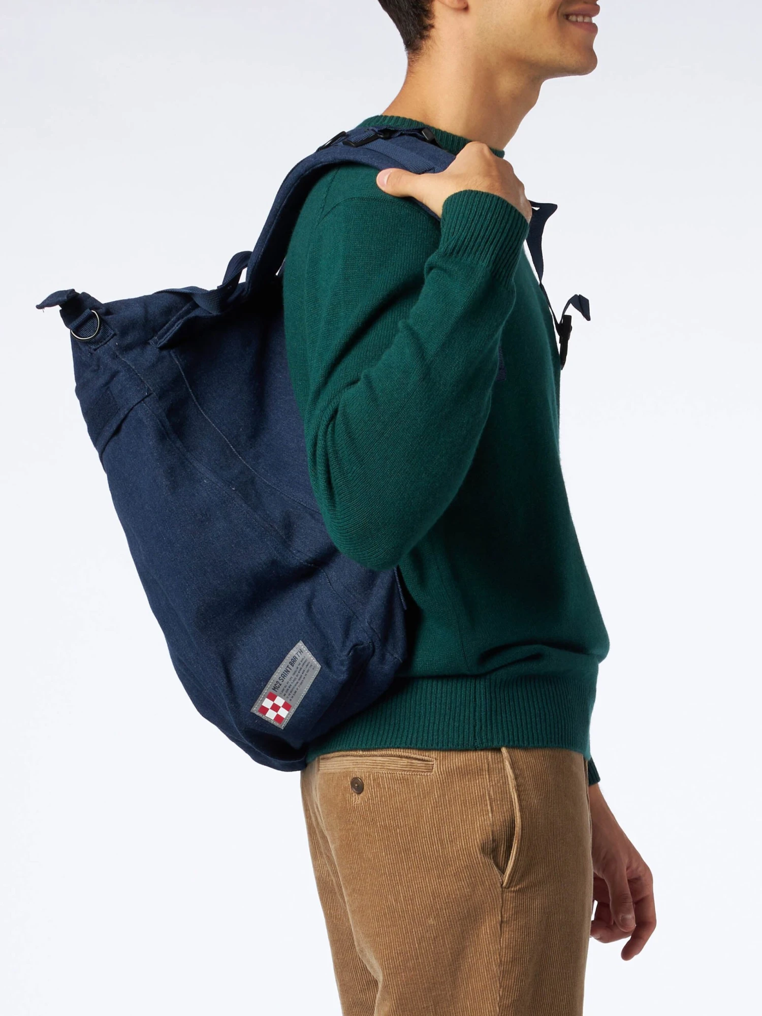 MC2 Saint Barth Denim Canvas Backpack Helmut 7 MC2 Saint Barth Denim Canvas Backpack Helmut - Image 5