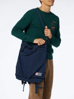 MC2 Saint Barth Denim Canvas Backpack Helmut 13 MC2 Saint Barth Denim Canvas Backpack Helmut -MC2 Saint Barth Shop HELM001 01082B blue denim backpack 2