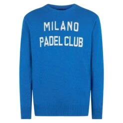 Man Sweater With Milano Padel Club Jacquard -MC2 Saint Barth Shop HER0001MIPC17 1