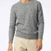 MC2 Saint Barth Man Grey Mélange Stretch Wool Sweater With St. Barth Embroidery 1 MC2 Saint Barth Man Grey Mélange Stretch Wool Sweater With St. Barth Embroidery -MC2 Saint Barth Shop HER0001 00385E grey sweater man wool 1