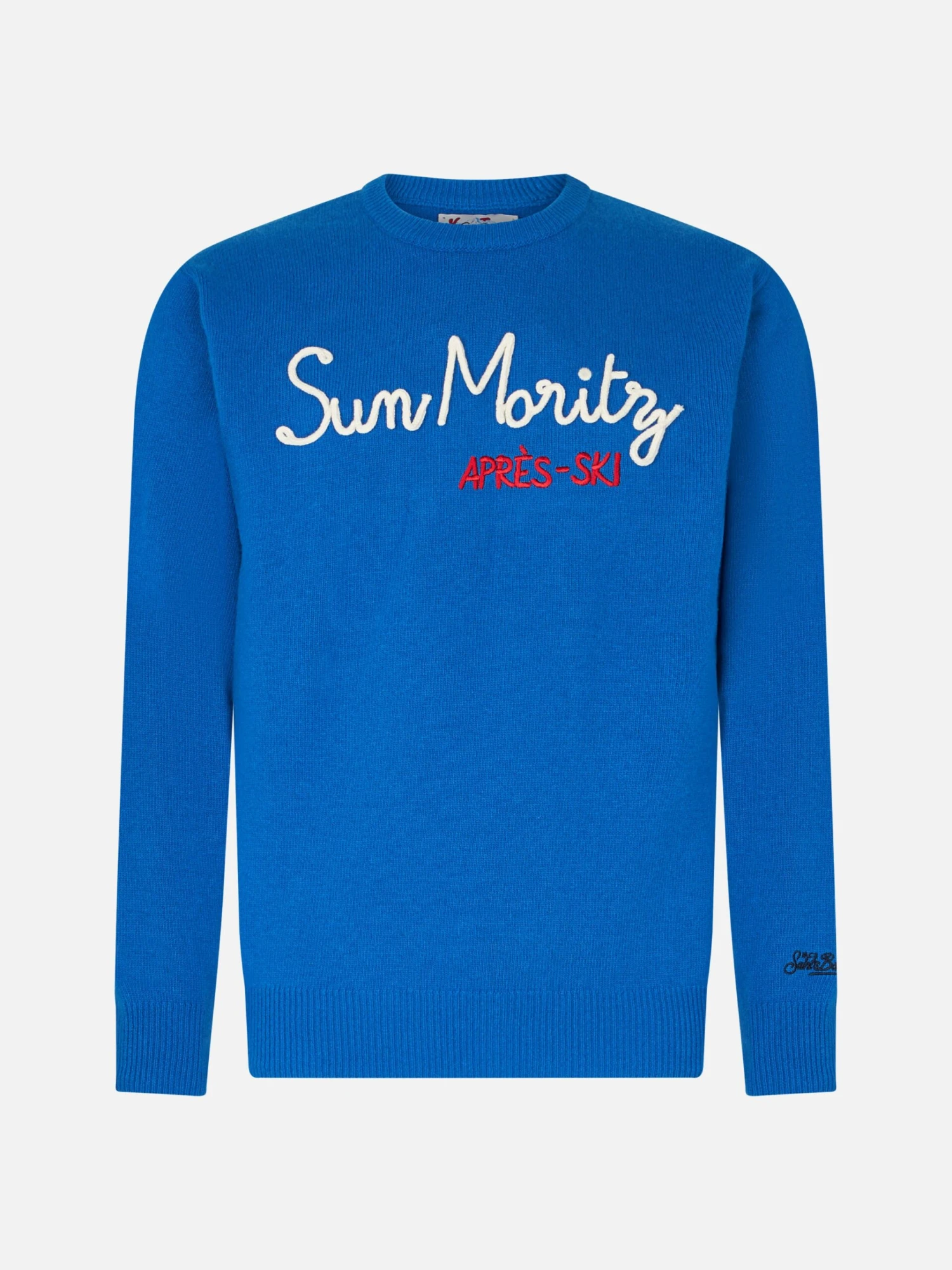 MC2 Saint Barth Man Crewneck Sweater With Sun Moritz Après Skiembroidery 6 MC2 Saint Barth Man Crewneck Sweater With Sun Moritz Après Skiembroidery - Image 4