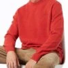 MC2 Saint Barth Man Crewneck Orange Sweater With St. Barth Embroidery -MC2 Saint Barth Shop HER0001 10641E orange sweater man lambswool 1