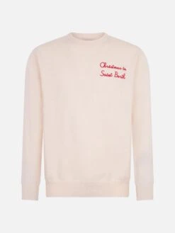 MC2 Saint Barth Man Crewneck Sweater With Christmas In Saint Barth Embroidery -MC2 Saint Barth Shop HER0001 10753E man christmas white sweater 4