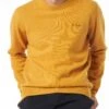 MC2 Saint Barth Man Crewneck Ochre Yellow Sweater With St. Barth Embroidery 2 MC2 Saint Barth Man Crewneck Ochre Yellow Sweater With St. Barth Embroidery -MC2 Saint Barth Shop HER0001 11537E man ochre yellow sweater 1