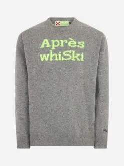 Après WhiSki Blended Cashmere Man's Sweater -MC2 Saint Barth Shop HER0001 WHSK1M man grey sweater apres ski 5