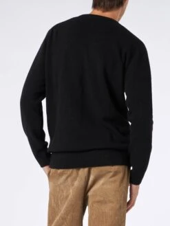 Sun Moritz Blended Cashmere Man's Sweater -MC2 Saint Barth Shop HER0003 SMST00 man sweater black st moritz 3