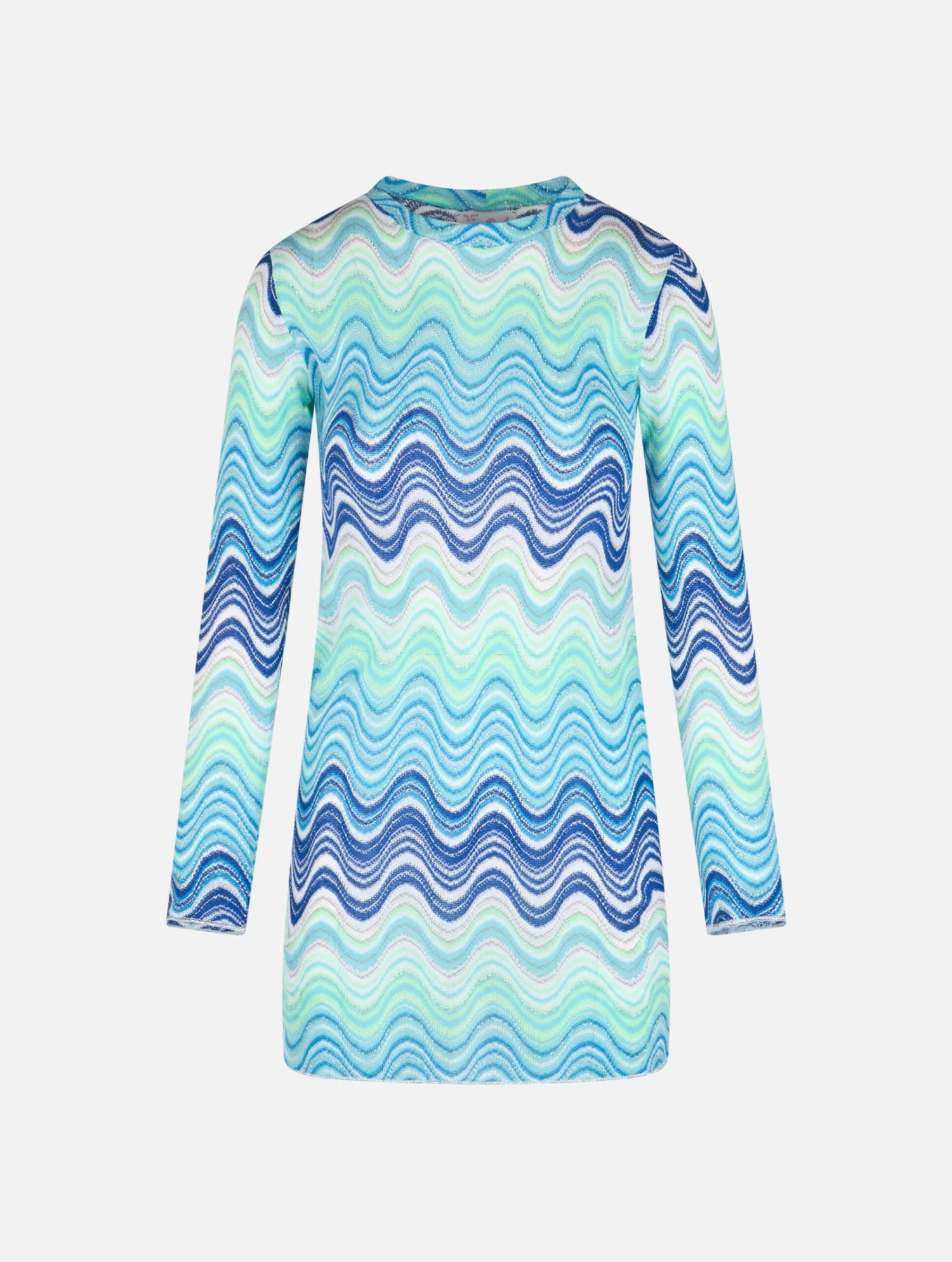 MC2 Saint Barth Woman Raschel Knit Light Blue Short Dress Imany 6 MC2 Saint Barth Woman Raschel Knit Light Blue Short Dress Imany - Image 4